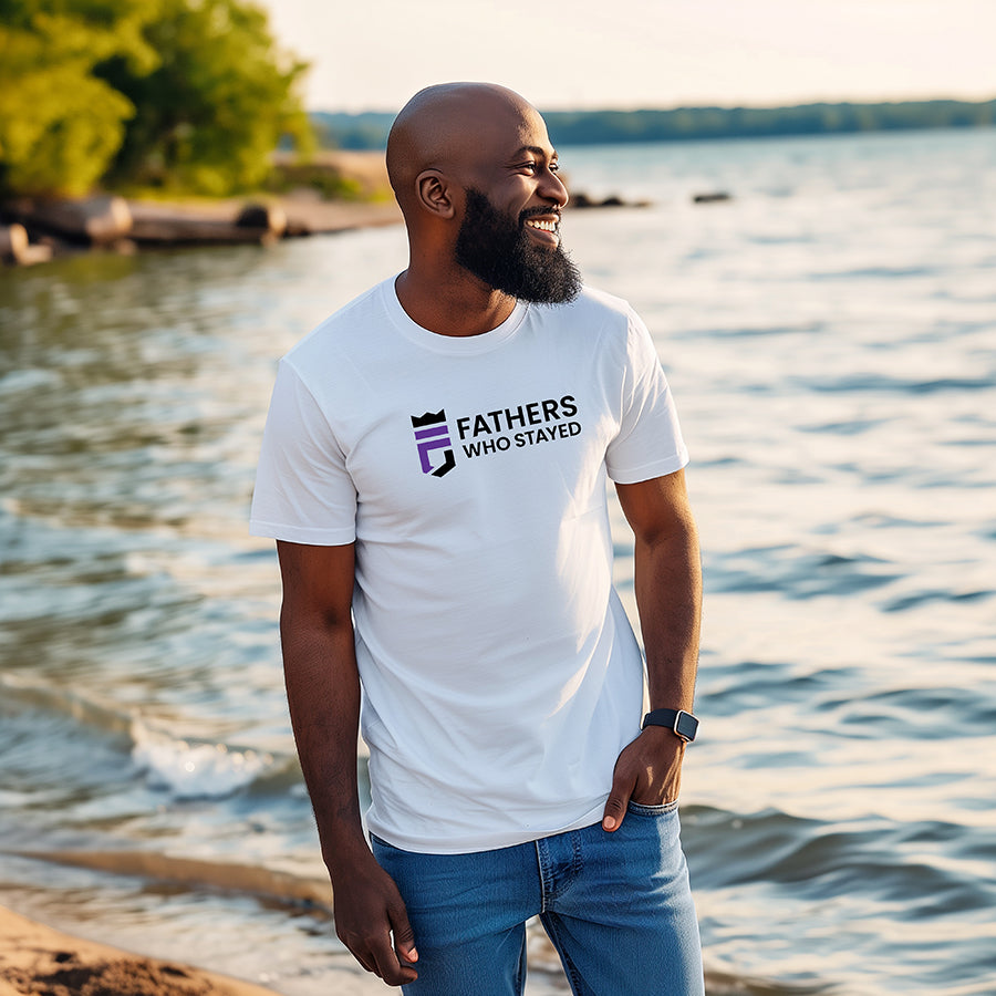 FATHERS WHO STAYED LOGO TEE