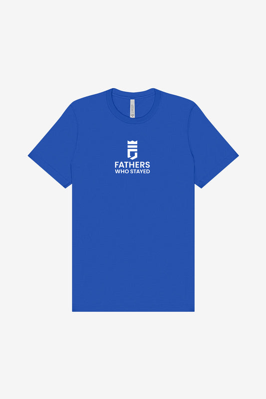 FATHERS WHO STAYED CENTER LOGO - ROYAL BLUE