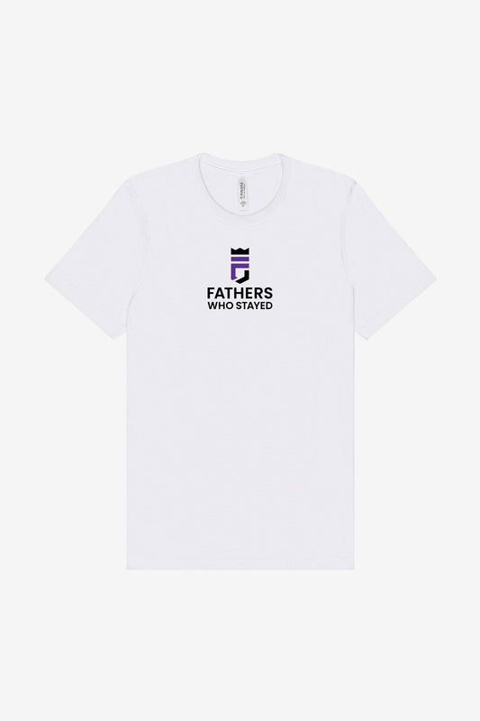 FATHERS WHO STAYED CENTER LOGO TEE